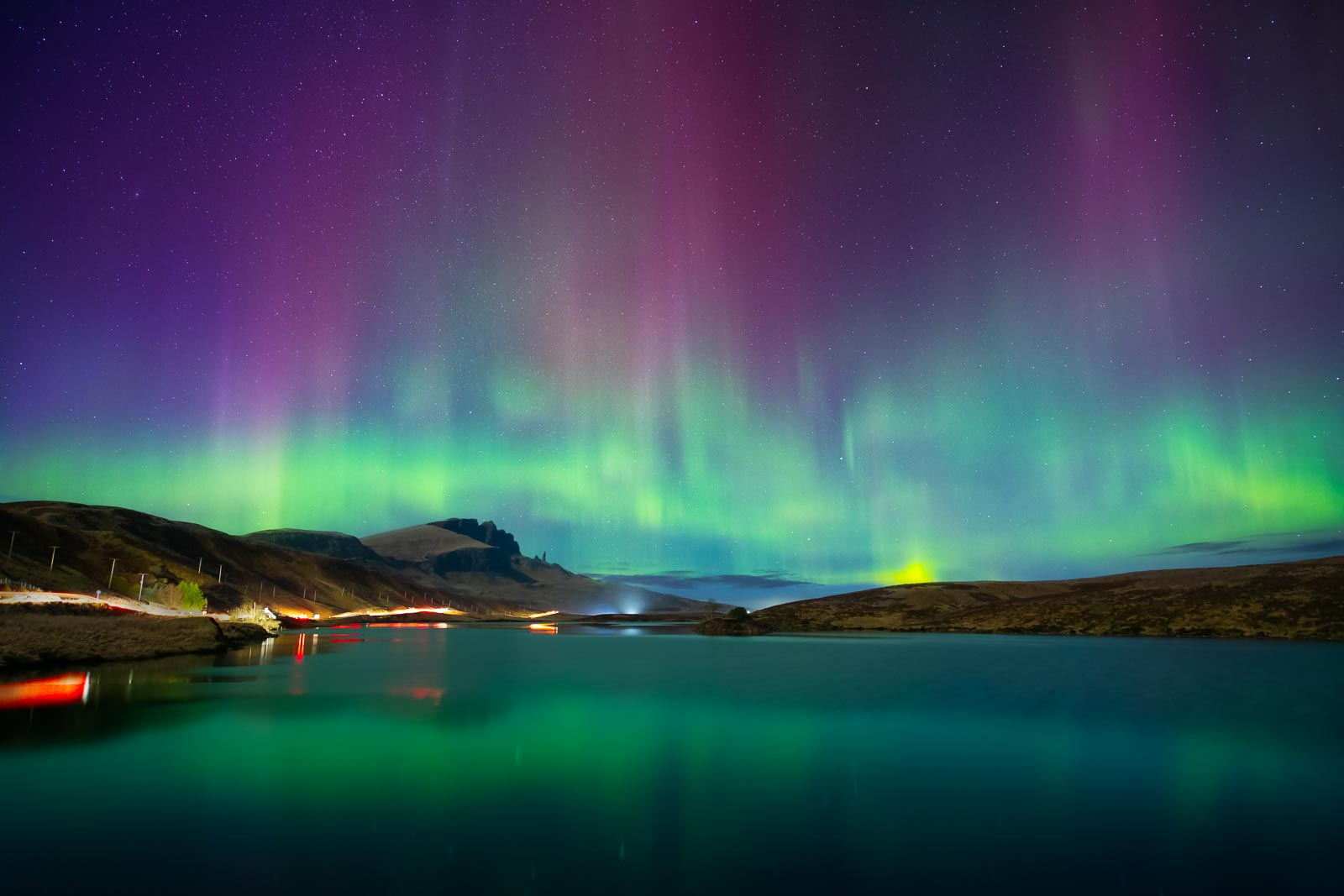 The Aurora Over Loch Fada